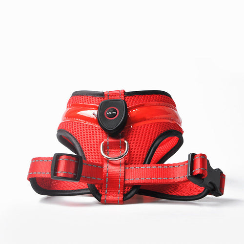 LED Luminous Dog Harness Led USB Charging Dog Chest Strap Vest Pet