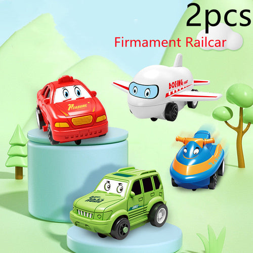 Children Puzzle Electric Railroad Speeder DIY Assembly Electric Car