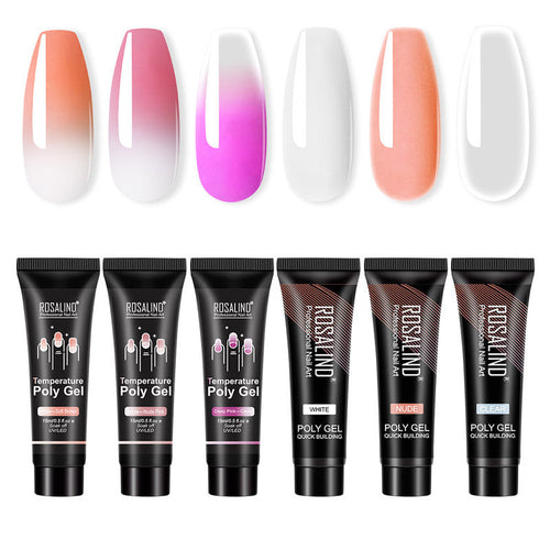 Multicolor blended nail solid glue mold