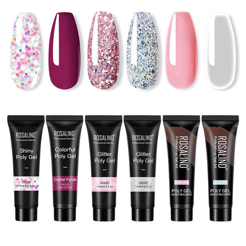 Multicolor blended nail solid glue mold