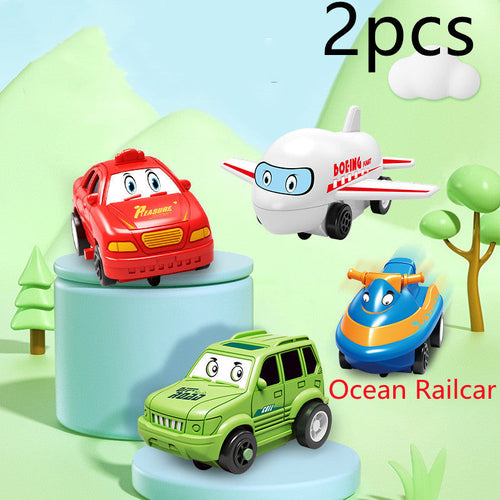 Children Puzzle Electric Railroad Speeder DIY Assembly Electric Car
