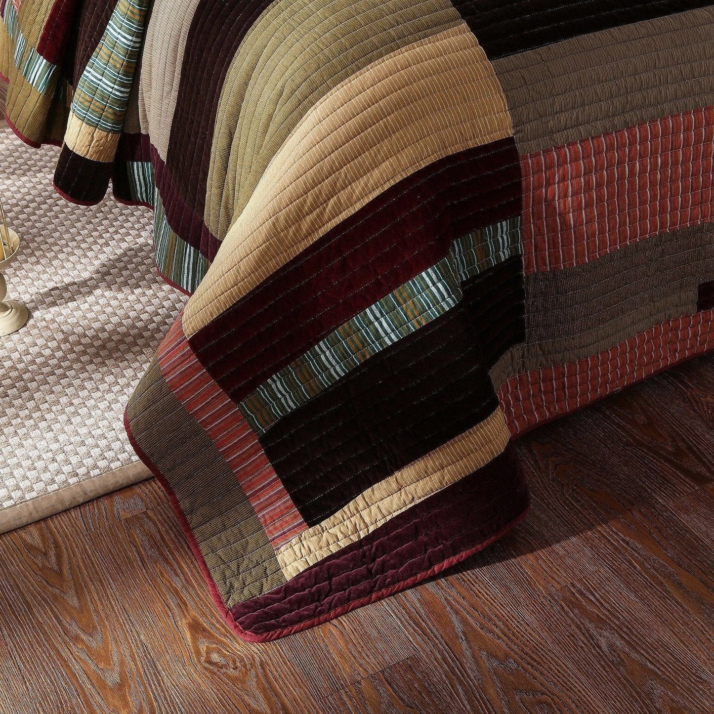 DaDa Bedding Classical Warm Desert Sands Cotton Velveteen Patchwork