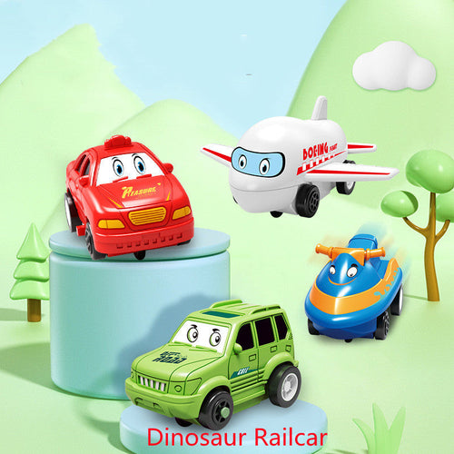 Children Puzzle Electric Railroad Speeder DIY Assembly Electric Car