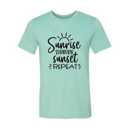 DT0114 Sunrise Sunburn Sunset Repeat Shirt