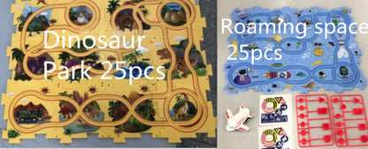 Children Puzzle Electric Railroad Speeder DIY Assembly Electric Car