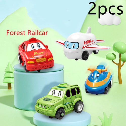 Children Puzzle Electric Railroad Speeder DIY Assembly Electric Car