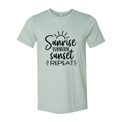 DT0114 Sunrise Sunburn Sunset Repeat Shirt