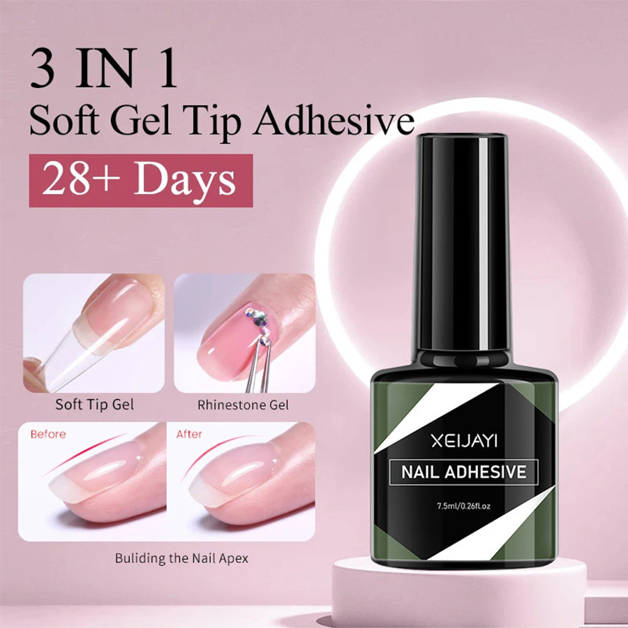 Stick-On Nail Design Glue Gel