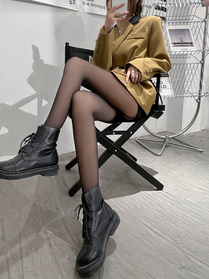 Thermal Stockings Woman Fleece Tights Sexy Winter Warm Pantyhose