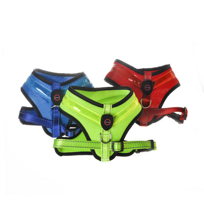 LED Luminous Dog Harness Led USB Charging Dog Chest Strap Vest Pet