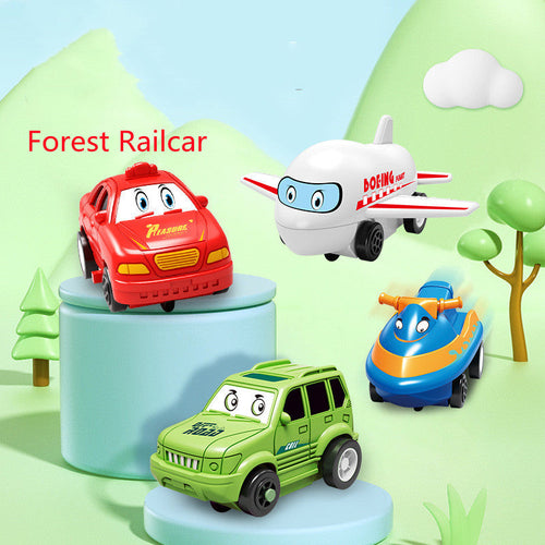 Children Puzzle Electric Railroad Speeder DIY Assembly Electric Car