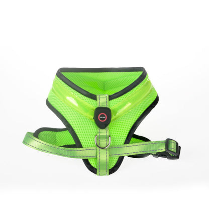 LED Luminous Dog Harness Led USB Charging Dog Chest Strap Vest Pet