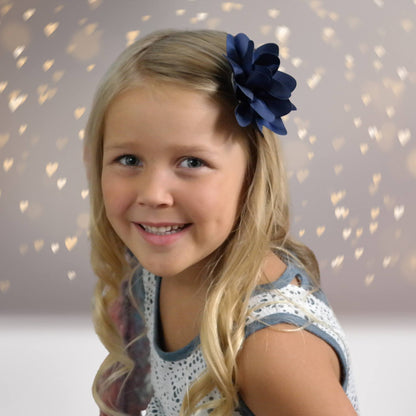 Girls Gross Grain Hair Flower