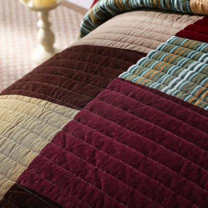 DaDa Bedding Classical Warm Desert Sands Cotton Velveteen Patchwork