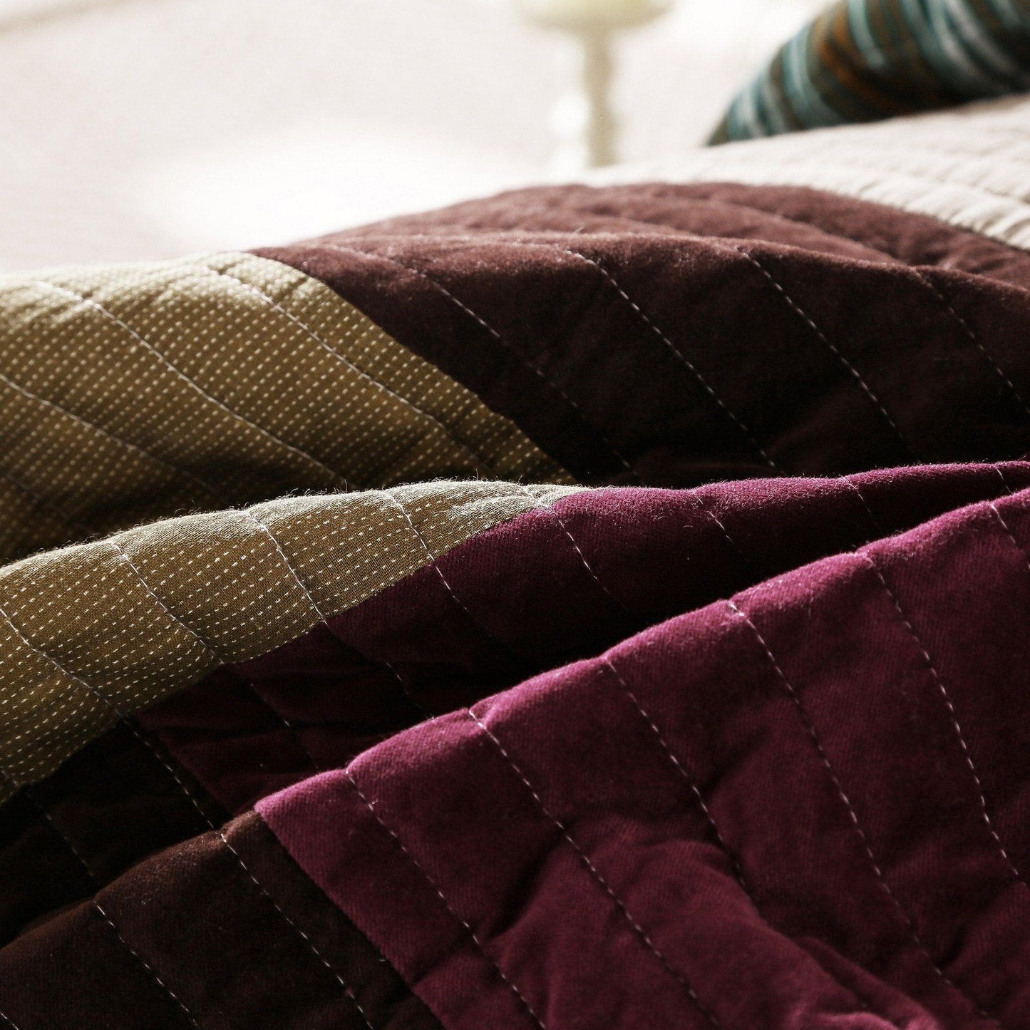 DaDa Bedding Classical Warm Desert Sands Cotton Velveteen Patchwork